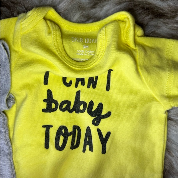 Baby Boy 3-Piece Onesie Set: Fun Graphics and Polo Shirt - Picture 4 of 4